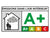 Logo de la note A+ pour les émission de l'air intérieur. Cette note a été obtenue par les revêtements de sol PVC en lames et dalles en vente sur la boutique.